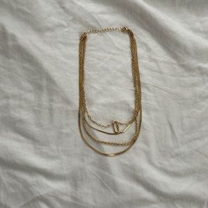 Gold layered necklace
